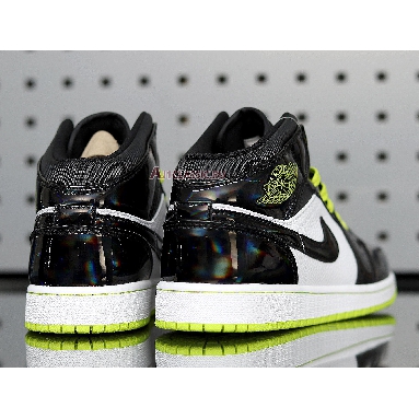 Air Jordan 1 Mid SE Black Cyber BQ6931-003 Black/Cyber-White-Mystic Green Sneakers