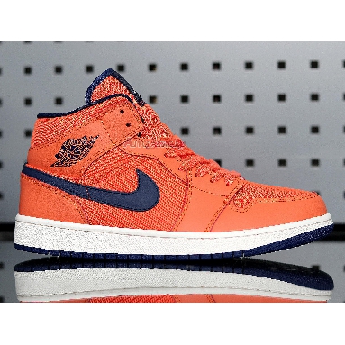 Air Jordan 1 Mid Turf Orange CD7240-804 Turf Orange/Blue Void Sneakers