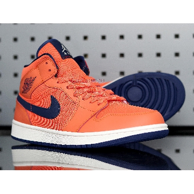 Air Jordan 1 Mid Turf Orange CD7240-804 Turf Orange/Blue Void Sneakers