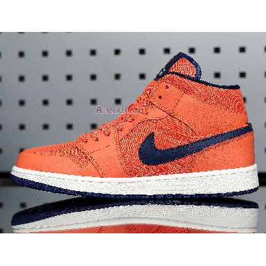 Air Jordan 1 Mid Turf Orange CD7240-804 Turf Orange/Blue Void Sneakers