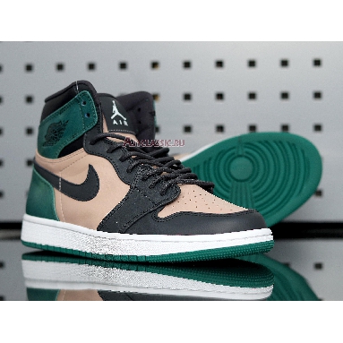 Air Jordan 1 High Premium Mystic Green AH7389-203 Bio Beige/Anthracite-Mystic Green Sneakers