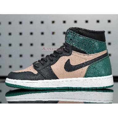 Air Jordan 1 High Premium Mystic Green AH7389-203 Bio Beige/Anthracite-Mystic Green Sneakers