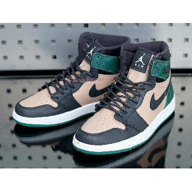 Air Jordan 1 High Premium Mystic Green AH7389-203 Bio Beige/Anthracite-Mystic Green Sneakers