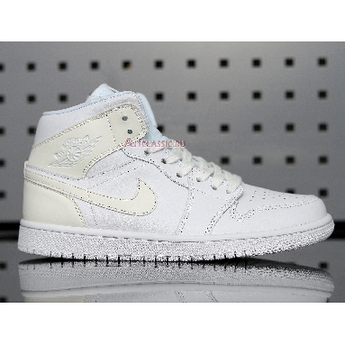 Air Jordan 1 Mid White Ivory BQ6472-112 White/White/White Sneakers