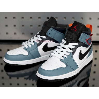 Facetasm x Air Jordan 1 Mid Fearless CU2802-100 White/Teal/Black/Red Mens Womens Shoes