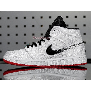 CLOT x Air Jordan 1 Mid Fearless CU2804-100 White/Black/White/University Red Sneakers