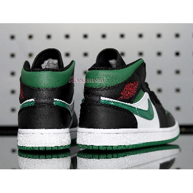 Air Jordan 1 Mid Pine Green 554724-067 Pine Green/White-Black-University Red Mens Womens Shoes