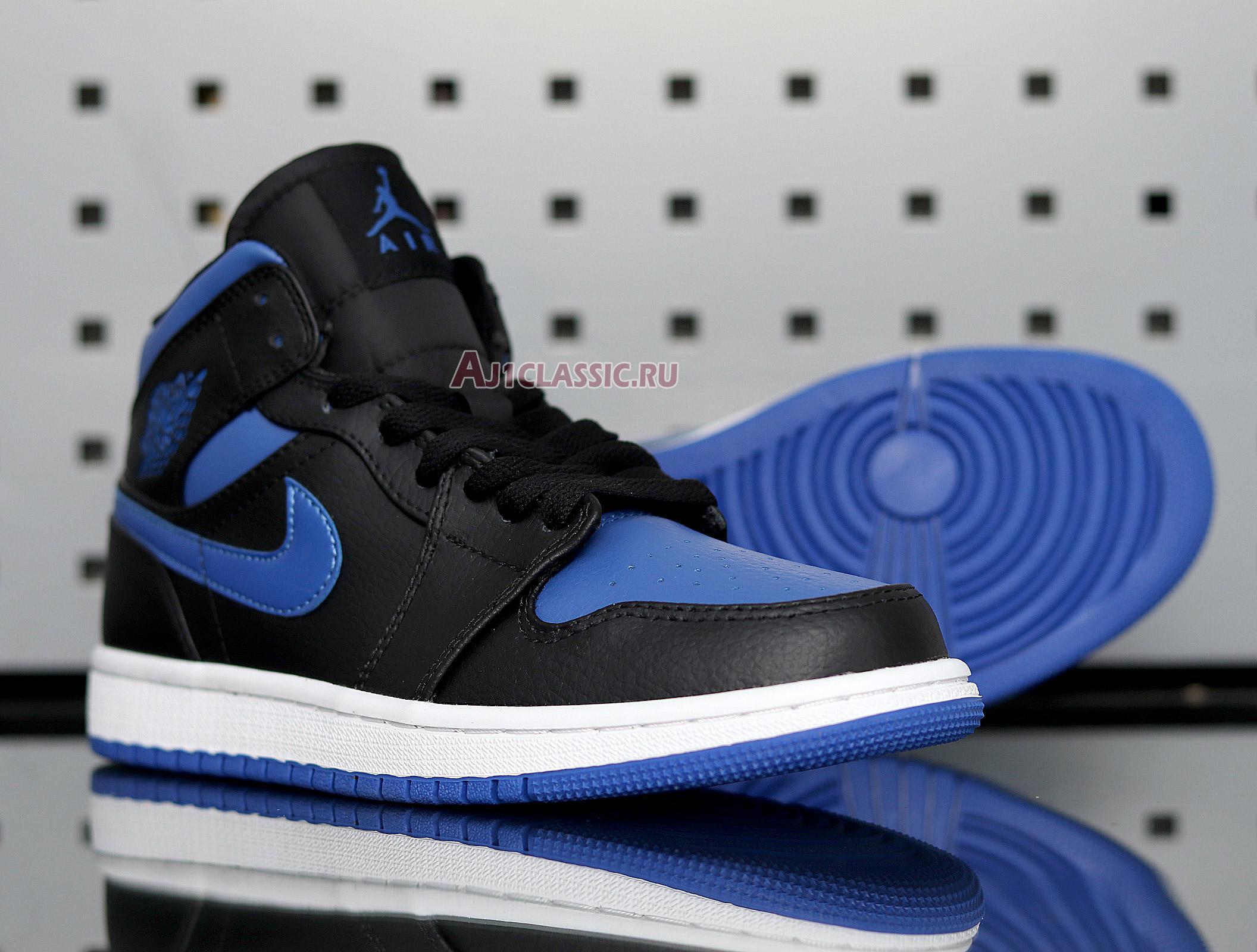 Air Jordan 1 Mid "Black Hyper Royal" 554724-068