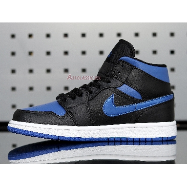 Air Jordan 1 Mid Black Hyper Royal 554724-068 Royal Blue/White/Black Sneakers