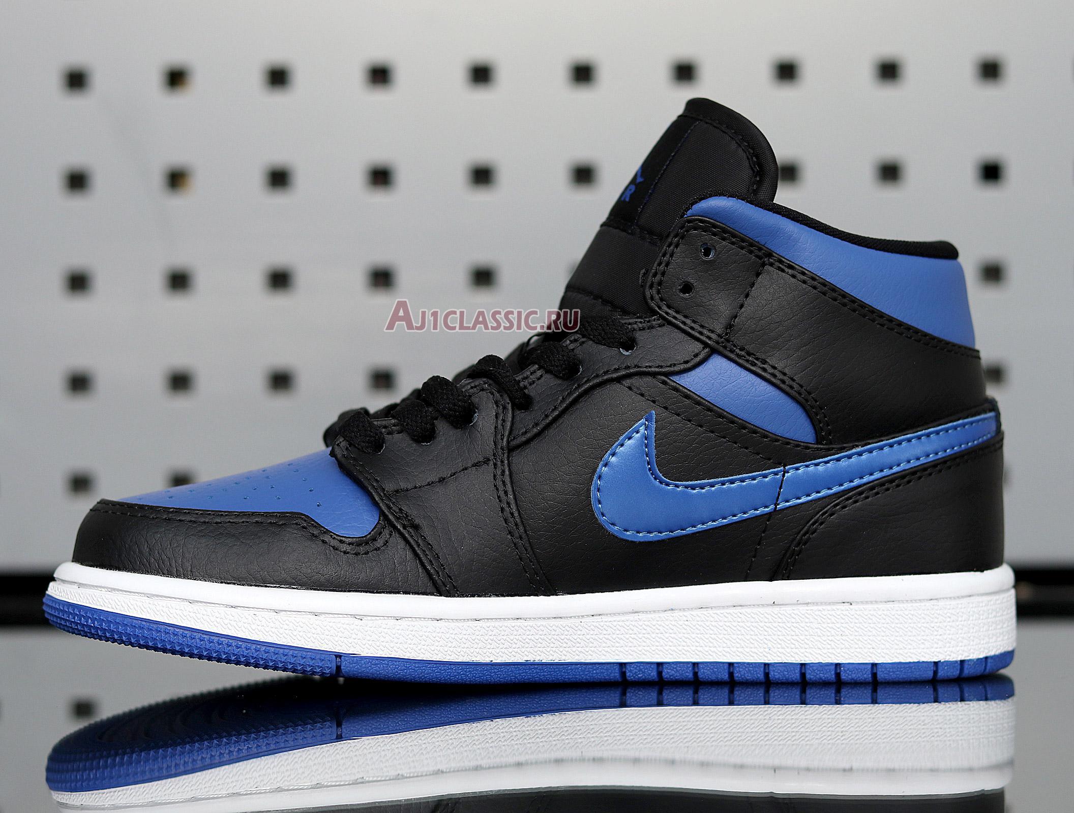 Air Jordan 1 Mid "Black Hyper Royal" 554724-068