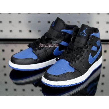 Air Jordan 1 Mid Black Hyper Royal 554724-068 Royal Blue/White/Black Sneakers