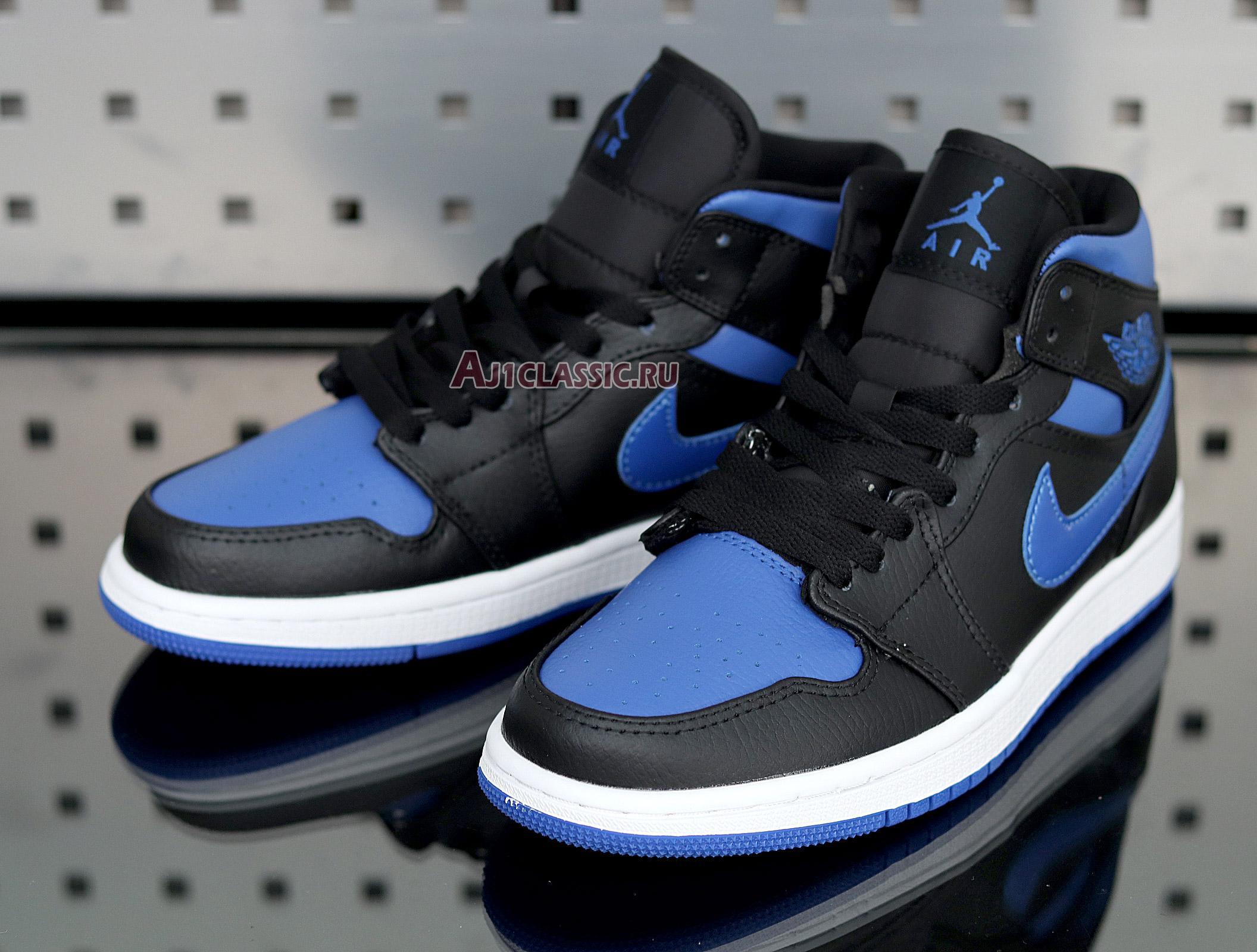 Air Jordan 1 Mid "Black Hyper Royal" 554724-068