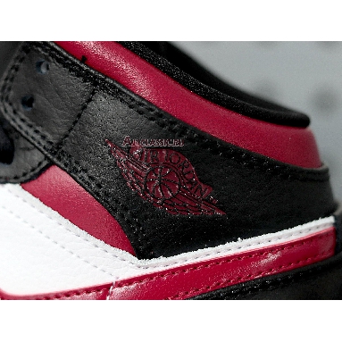 Air Jordan 1 Mid Noble Red 554725-066 Black/Noble Red/White Sneakers