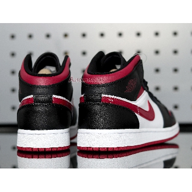 Air Jordan 1 Mid Noble Red 554725-066 Black/Noble Red/White Sneakers