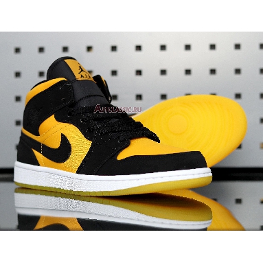 Air Jordan 1 Mid Black Gold CD6759-007 Black/Black-University Gold-White Mens Womens Shoes