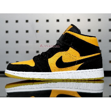 Air Jordan 1 Mid Black Gold CD6759-007 Black/Black-University Gold-White Mens Womens Shoes