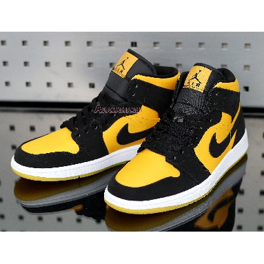 Air Jordan 1 Mid Black Gold CD6759-007 Black/Black-University Gold-White Mens Womens Shoes