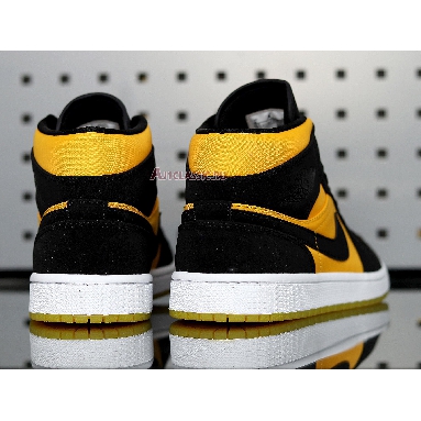 Air Jordan 1 Mid Black Gold CD6759-007 Black/Black-University Gold-White Mens Womens Shoes