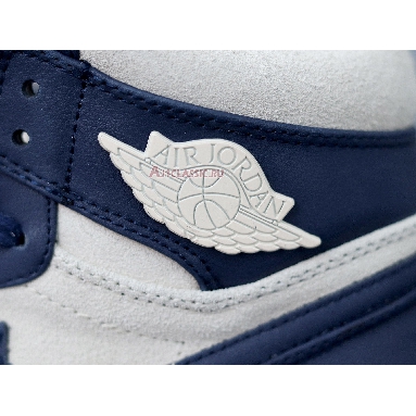 Air Jordan 1 High Navy Cream AQ9131-401 Midnight Navy/Light Cream-White Sneakers