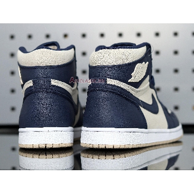 Air Jordan 1 High Navy Cream AQ9131-401 Midnight Navy/Light Cream-White Sneakers