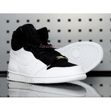 Air Jordan 1 Retro High Equality AQ7474-001 Black/Black-White-Metallic Gold Mens Womens Shoes