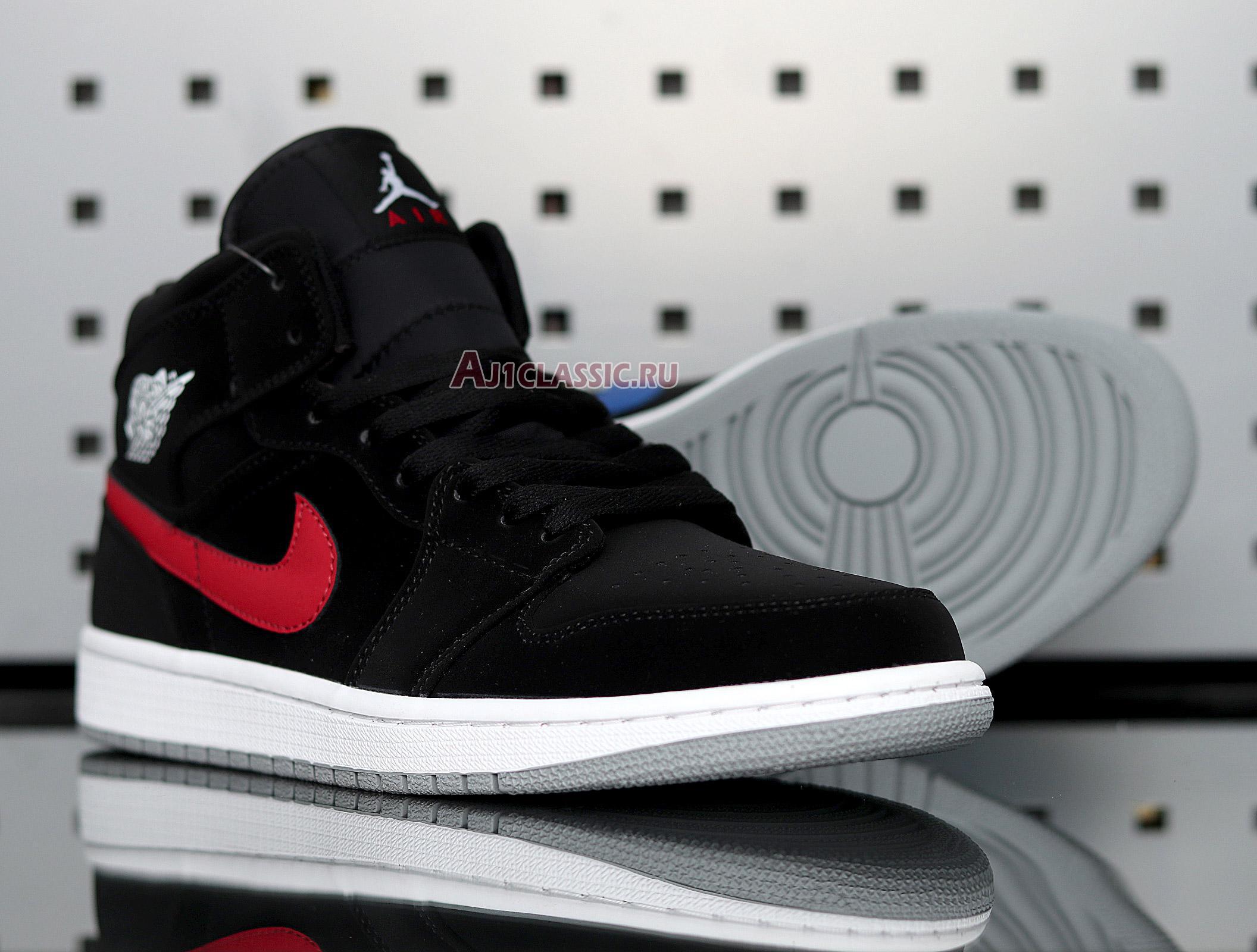 Air Jordan 1 Retro Mid "Black University Red" 554725-065