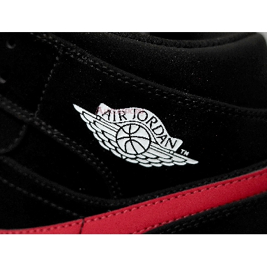 Air Jordan 1 Retro Mid Black University Red 554725-065 Black/University Red-Hyper Royal Sneakers