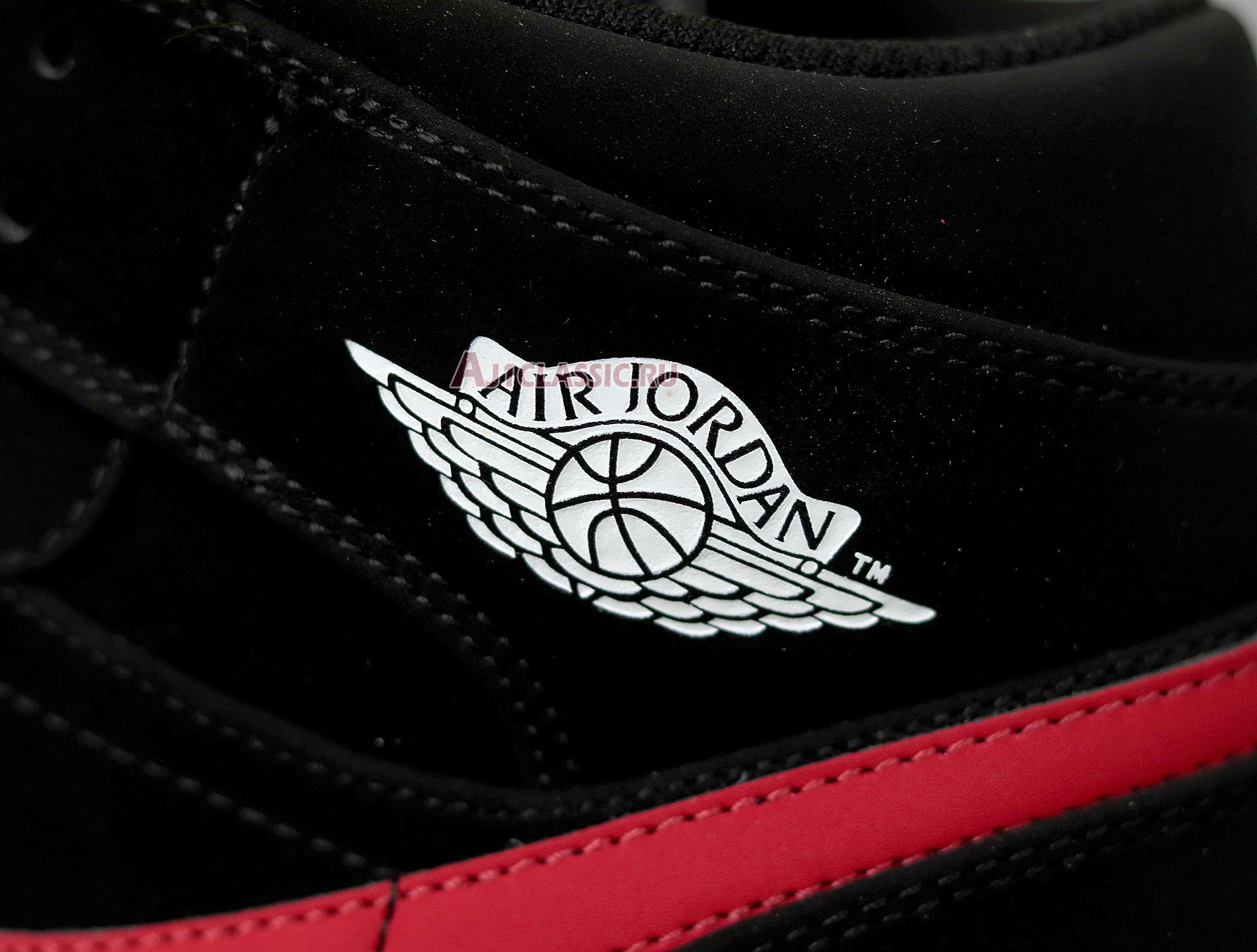 Air Jordan 1 Retro Mid "Black University Red" 554725-065