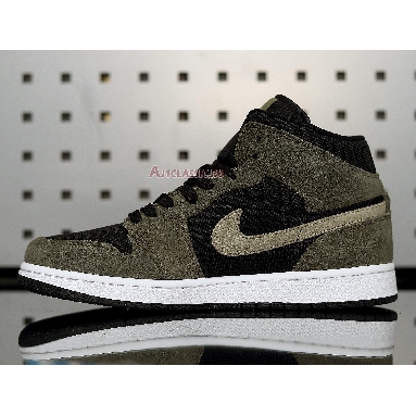 Air Jordan 1 Mid Olive BQ6472-030 Olive/Black/White/Green Sneakers