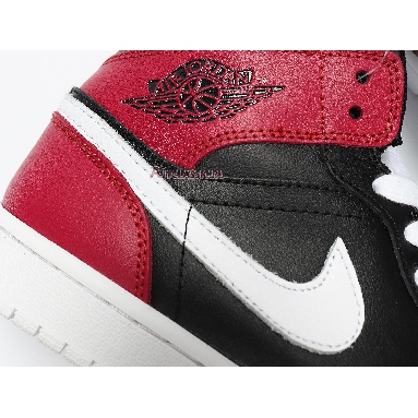 Air Jordan 1 Mid Noble Red BQ6472-016 Black/White/Noble Red Sneakers