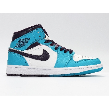 Air Jordan 1 Mid Hornets 554724-415 Sky Blue/White-Black Sneakers