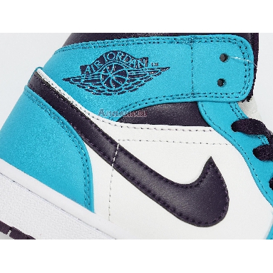 Air Jordan 1 Mid Hornets 554724-415 Sky Blue/White-Black Sneakers