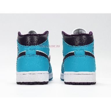 Air Jordan 1 Mid Hornets 554724-415 Sky Blue/White-Black Sneakers