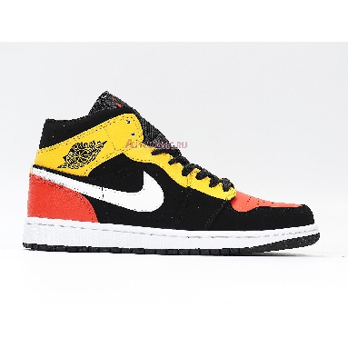 Air Jordan 1 Mid SE Amarillo 852542-087 Black/Amarillo/White/Team Orange Sneakers