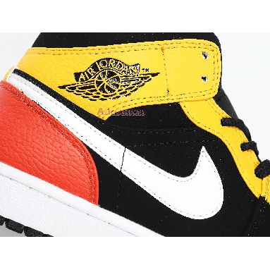 Air Jordan 1 Mid SE Amarillo 852542-087 Black/Amarillo/White/Team Orange Sneakers