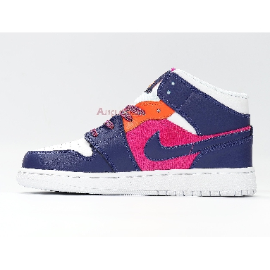 Air Jordan 1 Mid Fire Pink 555112-602 Pink Quartz/Dark Smoke Grey/White Mens Womens Shoes