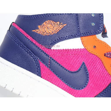 Air Jordan 1 Mid Fire Pink 555112-602 Pink Quartz/Dark Smoke Grey/White Mens Womens Shoes