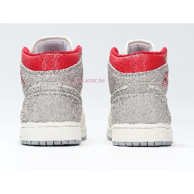 Sneakersnstuff x Air Jordan 1 Mid Past Present Future CT3443-100 Sail/Wolf Grey/Gym Red/White Mens Womens Shoes