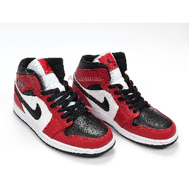 Air Jordan 1 Mid Chicago Black Toe 554724-069 Black/Gym Red/White Sneakers