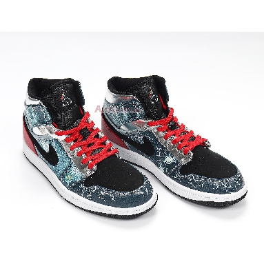 Air Jordan 1 Mid Marvel Thor 556297-023 Blue/Red/Silver/Black/White Mens Womens Shoes