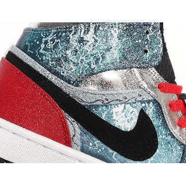 Air Jordan 1 Mid Marvel Thor 556297-023 Blue/Red/Silver/Black/White Mens Womens Shoes