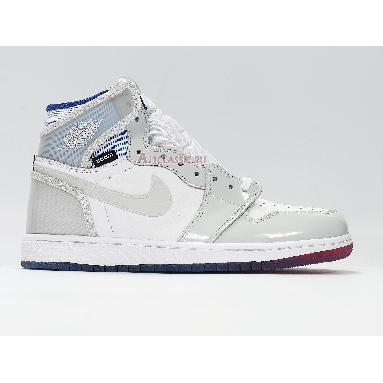 Air Jordan 1 High Zoom Racer Blue CK6637-104 White/Racer Blue/White Sneakers