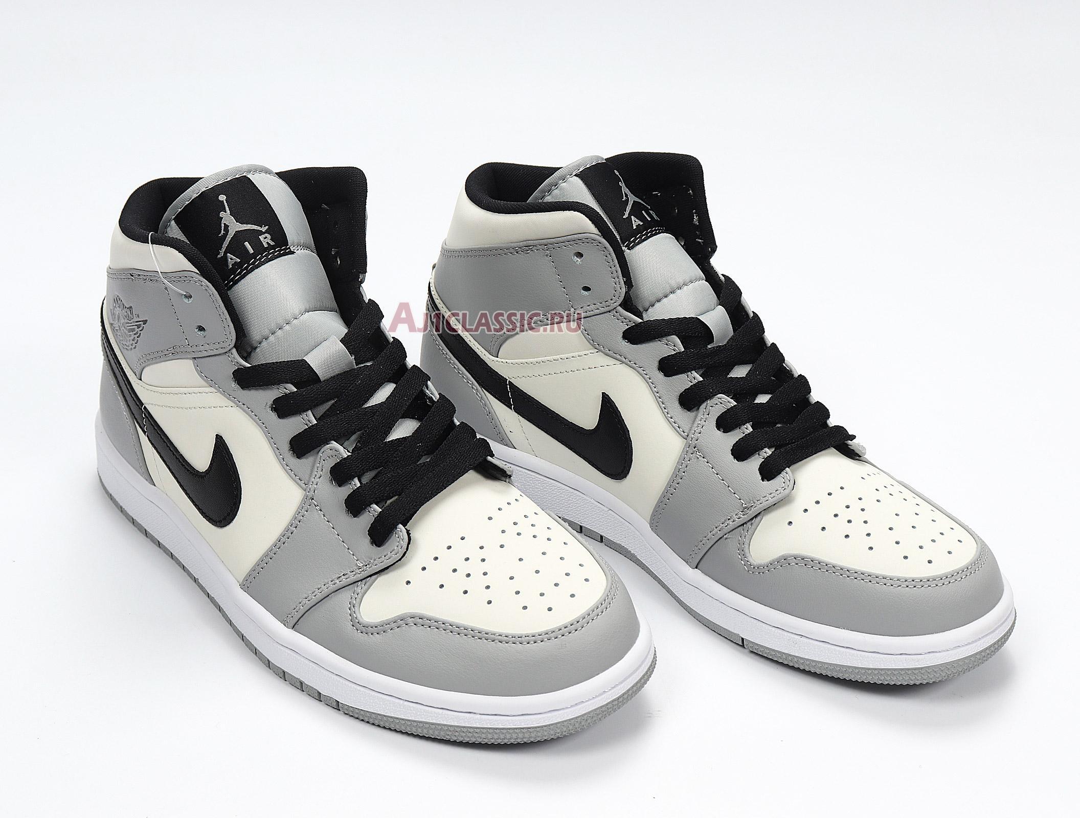 New Air Jordan 1 Mid "Smoke Grey" 554724-092 Shoes