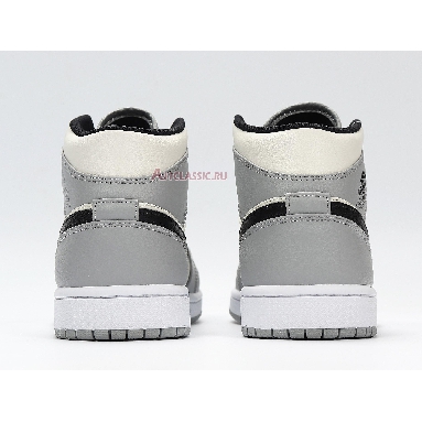 Air Jordan 1 Mid Smoke Grey 554724-092 Light Smoke Grey/Black/White Mens Womens Shoes