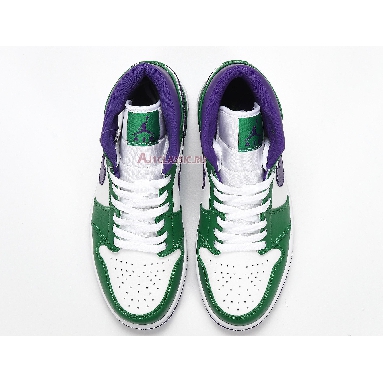 Air Jordan 1 Mid Hulk 554724-300 Aloe Verde/Court Purple/White Sneakers