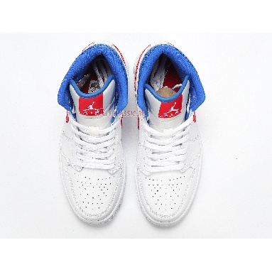 Air Jordan 1 Mid USA BQ6472-164 White/University Red/Game Royal Sneakers