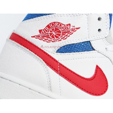 Air Jordan 1 Mid USA BQ6472-164 White/University Red/Game Royal Mens Womens Shoes