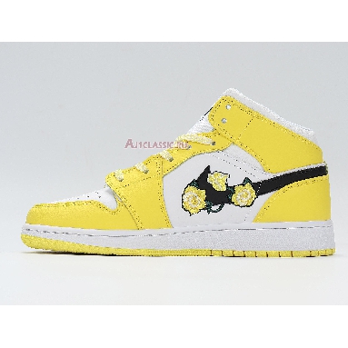 Air Jordan 1 Mid SE Rose Patch - Dynamic Yellow AV5174-700 Dynamic Yellow/Black/White Sneakers