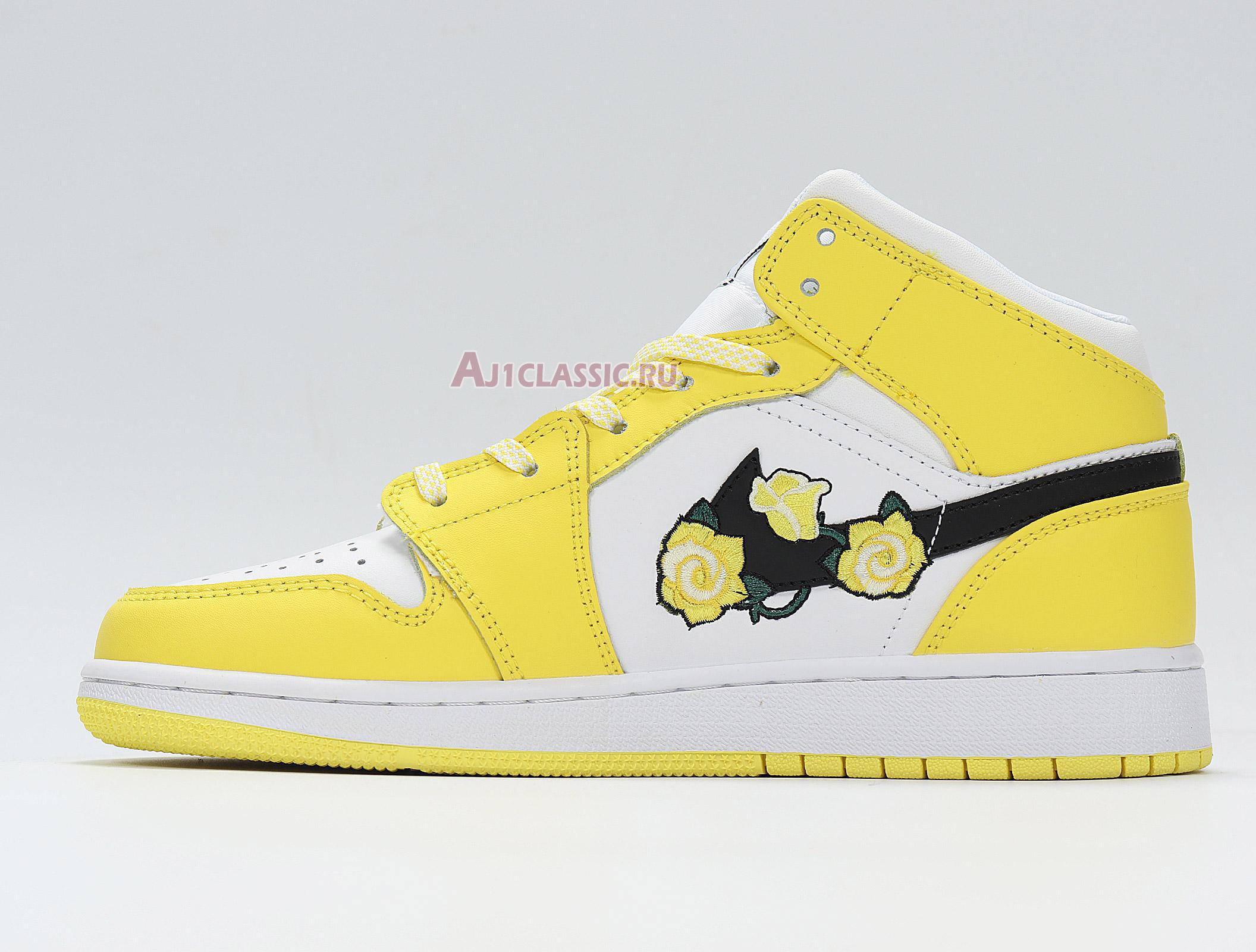 Air Jordan 1 Mid SE "Rose Patch - Dynamic Yellow" AV5174-700