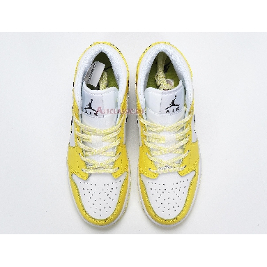 Air Jordan 1 Mid SE Rose Patch - Dynamic Yellow AV5174-700 Dynamic Yellow/Black/White Sneakers